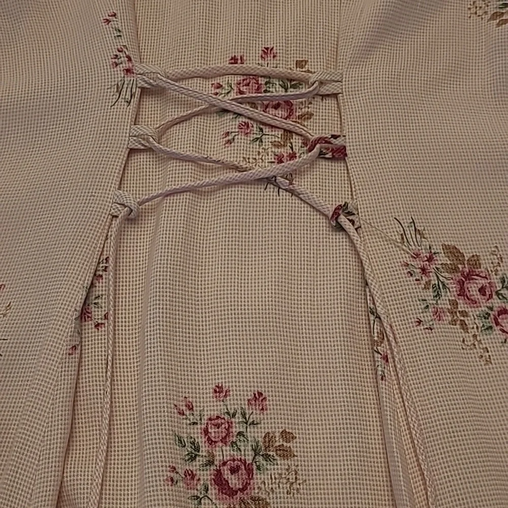 LIKE NEW VTG ULTRA DRESS Floral Kitschy Rose Print - Picture 12 of 14